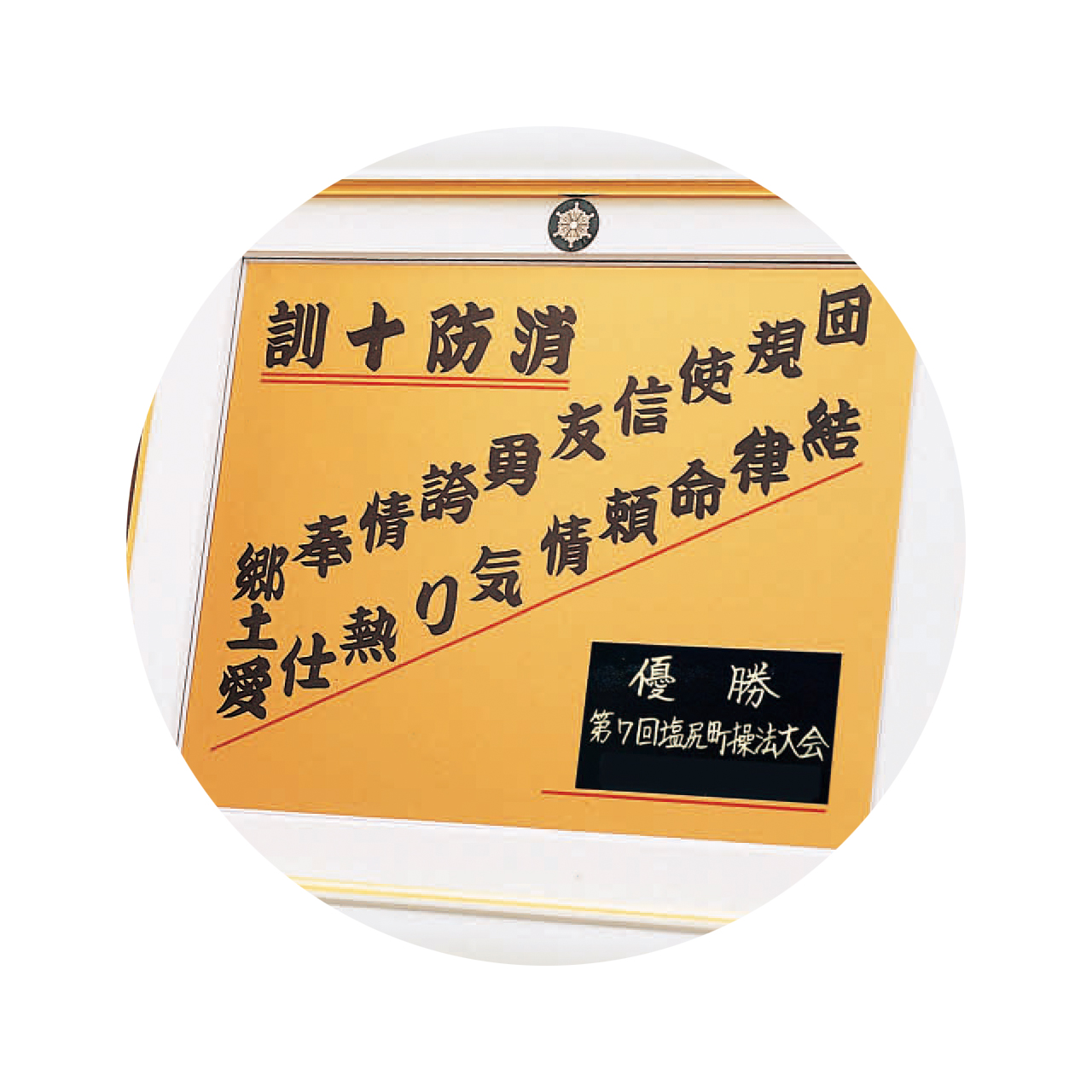 消防十訓額（小）